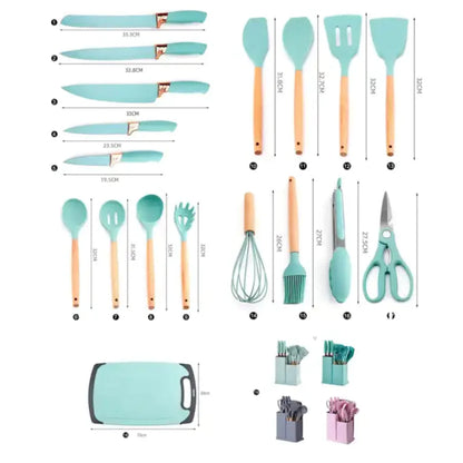 Set Completo de 19 Utensilios de Cocina Premium